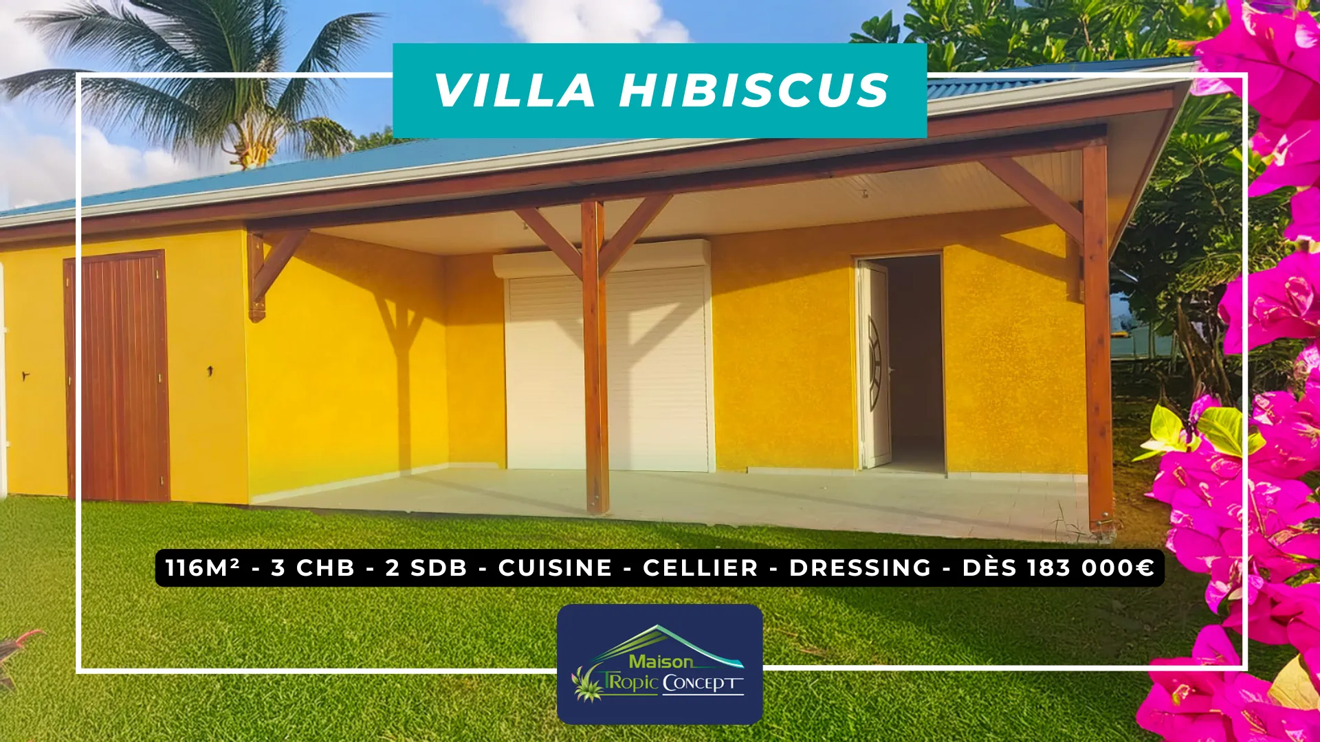 Villa Hibiscus - Réalisation GLG Maison Tropic